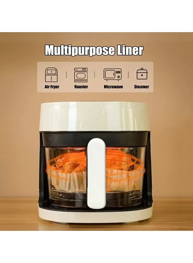 Denix  6L 2400W Air Fryer - Mini Air Fryer with Single Touch Screen, Multi-Purpose Glass Air Fryer - Image 4